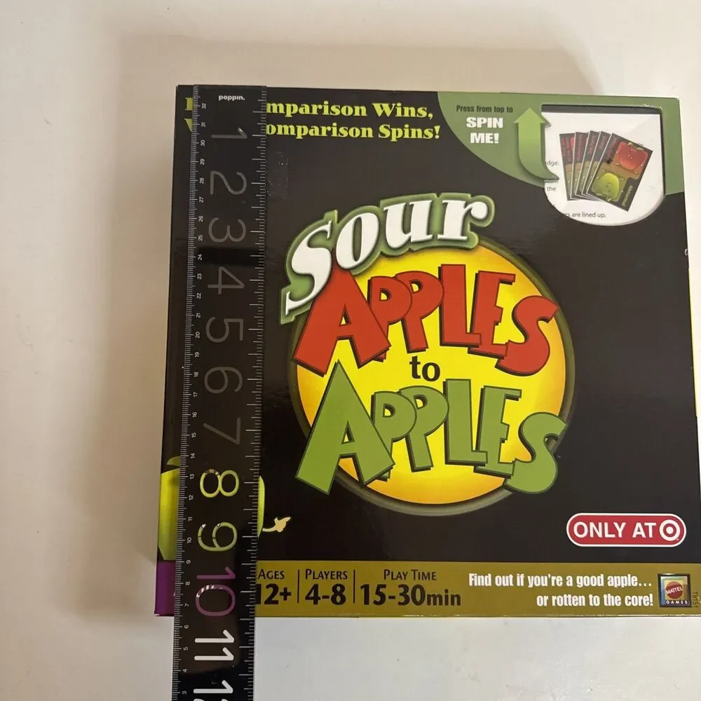 Mattel SOUR APPLES TO APPLES GAME Target Exclusive 2010 New Open Box Family‎ Fun